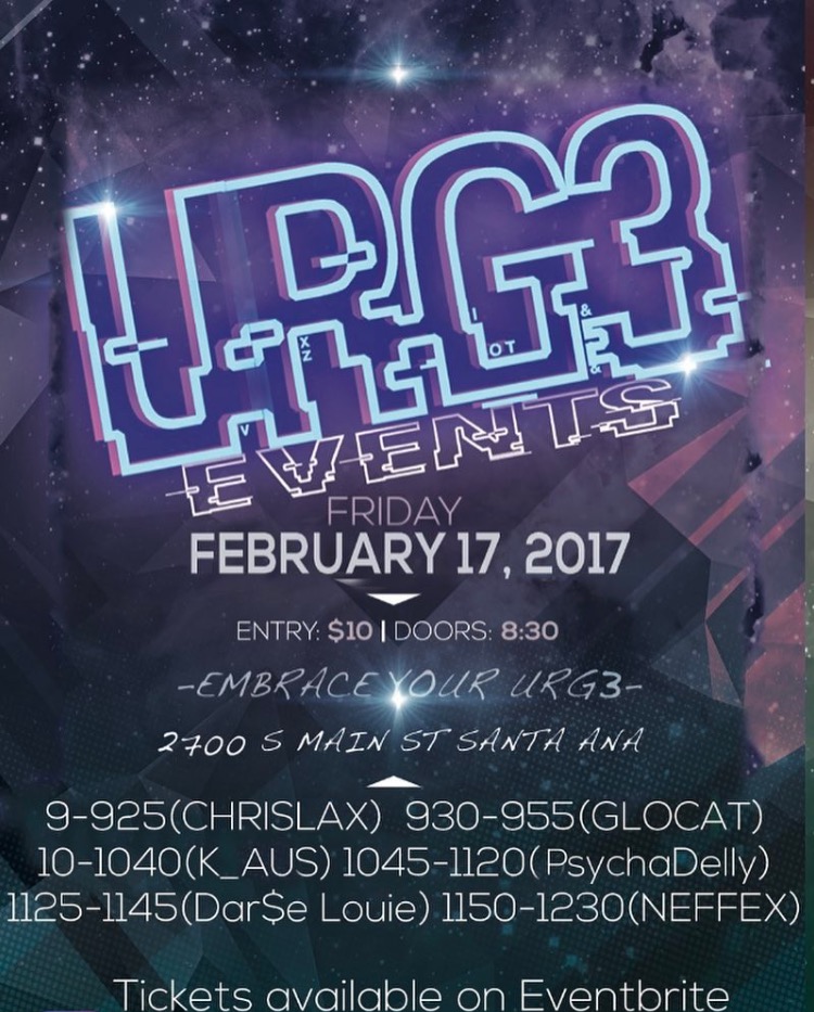 Upcoming Events-Embrace Your Urge